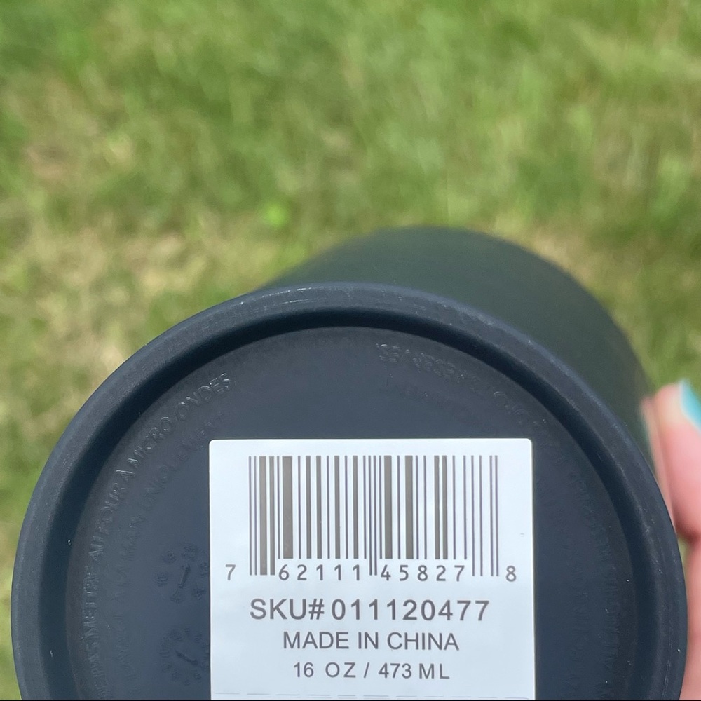 NEW Starbucks Black Matte Grande Tumbler Cold Cup - Picture 8 of 8